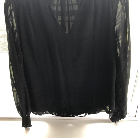 White House Black Market Dressy Black Top - Picture 9 of 9